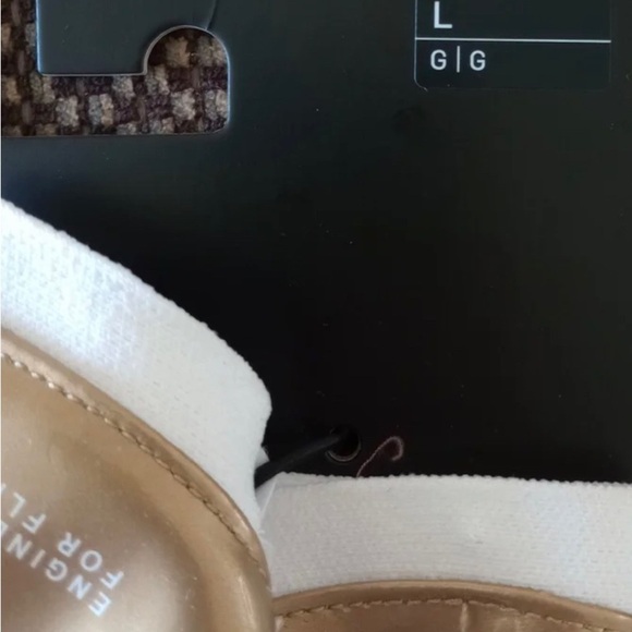 New Nike Jordan Vapor Knit 4.0 Metallic Football Gloves Size Large White Gold - Picture 4 of 4